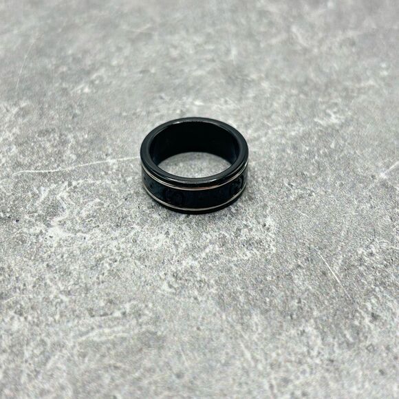 NWT Authentic Gucci Icon Thin Band Ring in Platinum white Gold Interlocking G Wi - Picture 3 of 13